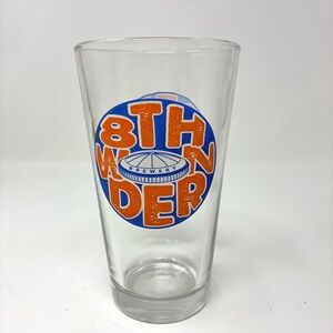 8th Wonder Brewery Astrodome Logo Houston Texas Pint Glass 16oz Souvenir